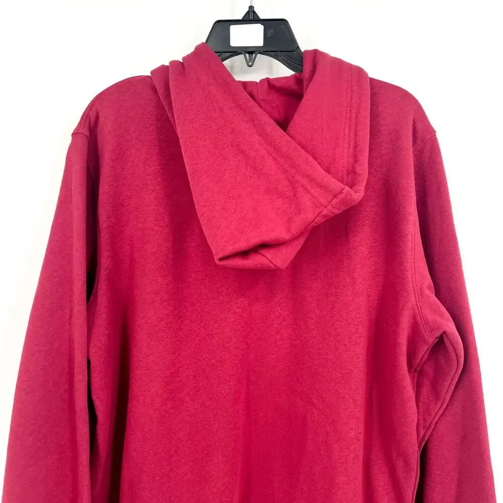 THE NORTH FACE Men Half Dome Hoodie Medium Red Beetroot Sweatshirt NWT